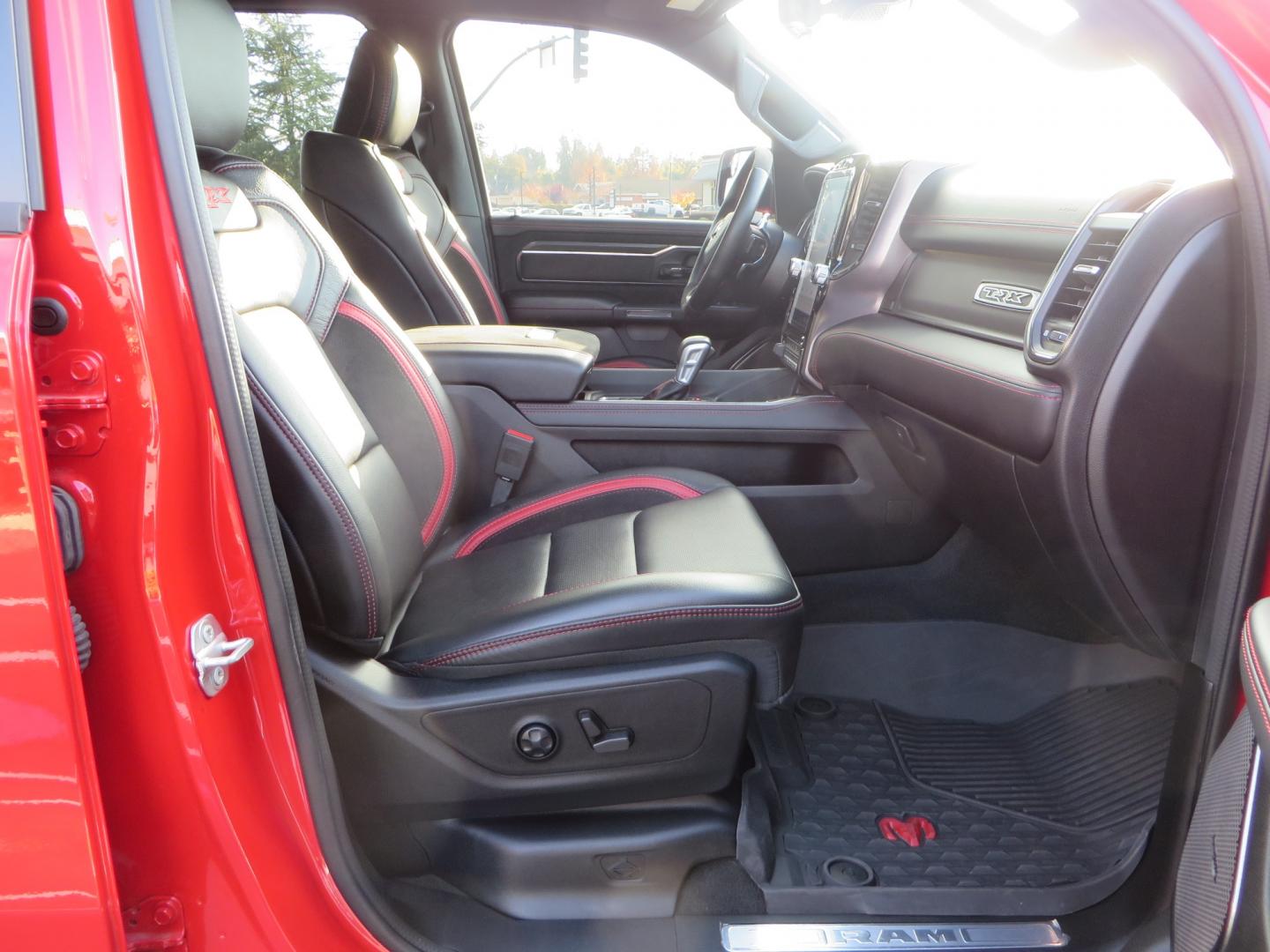 2023 Red /BLACK RAM 1500 Ram 1500 TRX Crew Cab 4x4 (1C6SRFU9XPN) with an 6.2L Supercharged HEMI V8 SRT engine, 8 Speed Auto 8HP95 transmission, located at 2630 Grass Valley Highway, Auburn, CA, 95603, (530) 508-5100, 38.937893, -121.095482 - Must see TRX featuring Eibach front and rear springs, 18" Method NV double black wheels, 37" Nitto Ridge Grappler tires, and window tint. - Photo#53